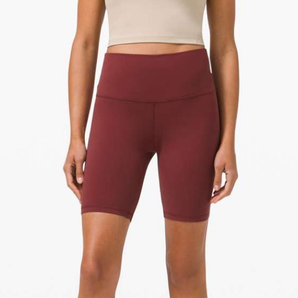 NWT Lululemon Align Shorts 8 Inches Size 4 Red Merlot